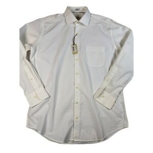 PETER MILLAR Crown Men's L White Button Up Shirt Luxury NWT Cotton Seersucker